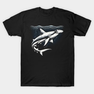 Great White's Grace: Shark Art T-shirt T-Shirt